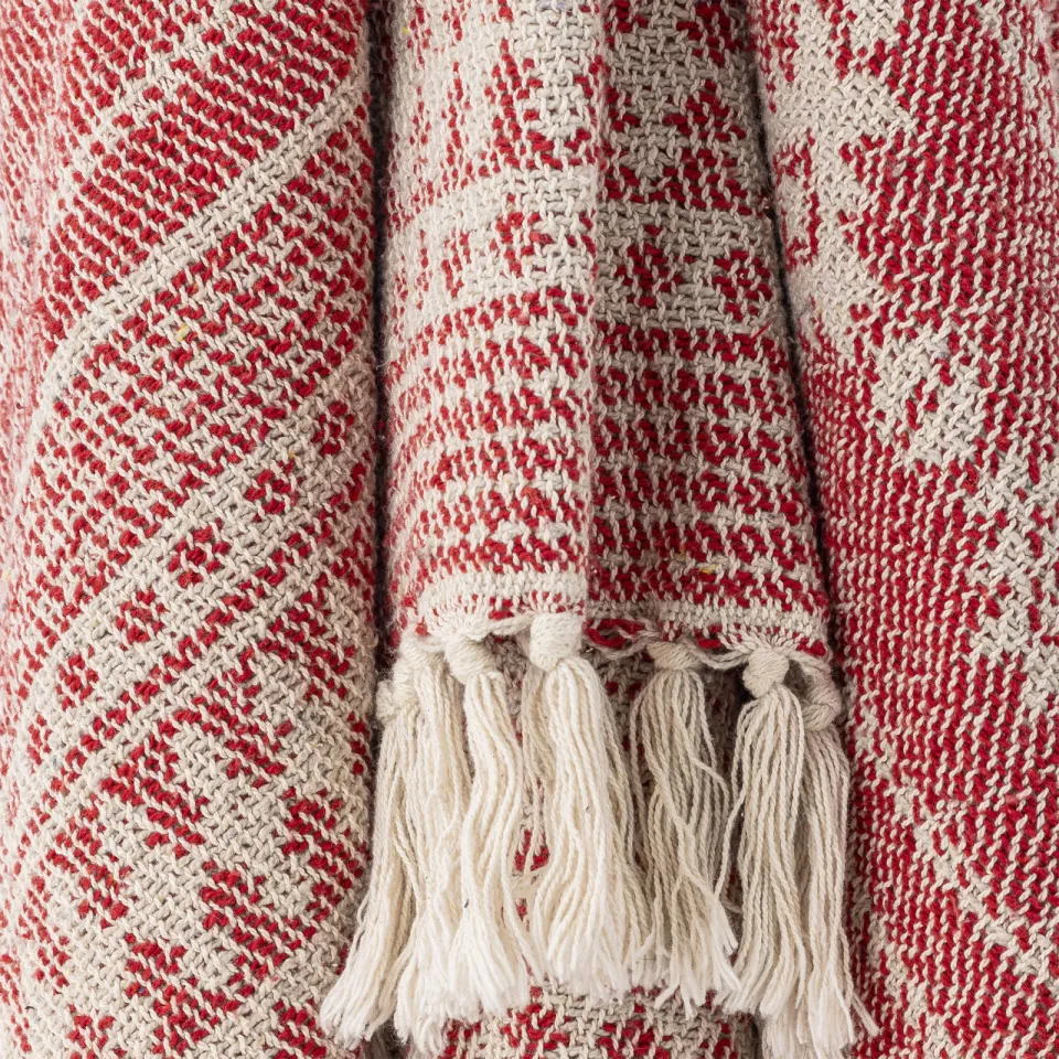 Bloomingville Oia plaid rood, foto 4
