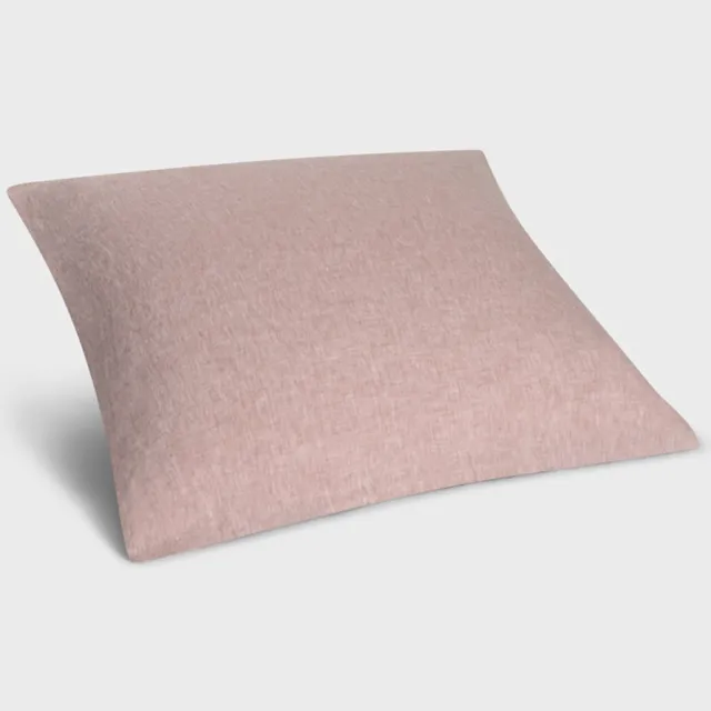Yumeko kussensloop gewassen linnen roze chambray 65x65 - Biologisch & ecologisch - 1 stuk Rose Chambray