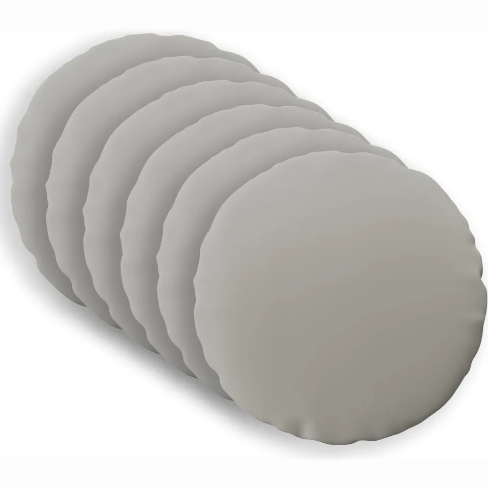 vidaXL Kussensloop 6 st HEERLEN Grijs Dia. 60 cm Polyester