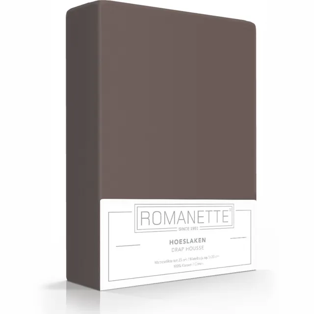 Romanette Luxe Verkoelend Hoeslaken Katoen - Taupe