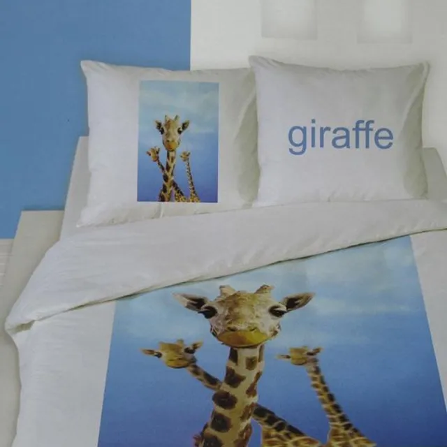 Marissa Giraffe Dekbedovertrek - Litsjumeaux - 240x200/220 cm - Blauw