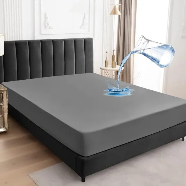 Famanu Matrasbeschermer waterdicht met elastische rand en diepe hoek 30 cm