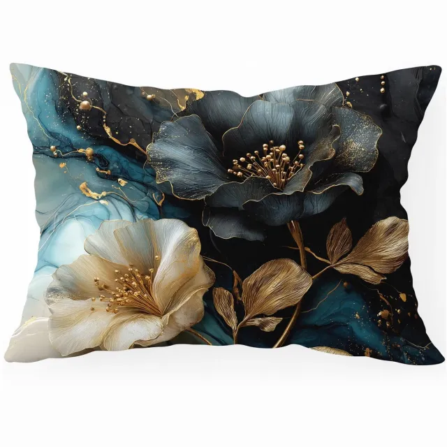 HomeView Decoratieve kussensloop 40x60 cm, zachte polyester, met rits meerkleurig