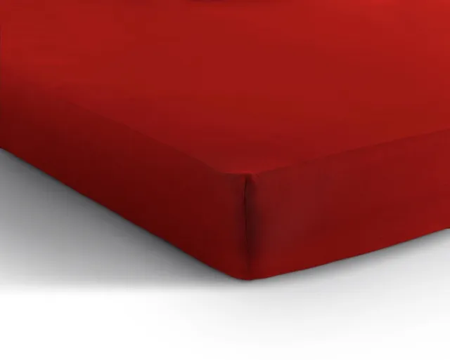 Sleeptime Dreamhouse Jersey Stretch Hoeslaken - 100% Katoen - 140x200 - Rood