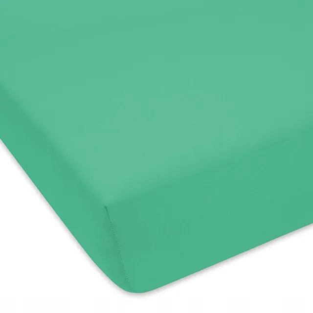 Designpremium Jersey Hoeslaken Groen Katoen 70x160 cm - Zacht & Duurzaam