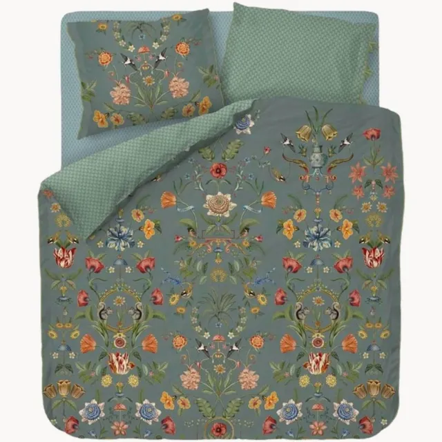 Pip Studio Katoenen perkal dekbedovertrekset Botanico Blauw