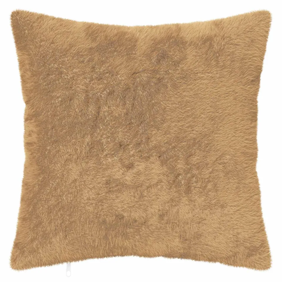 vidaXL Kussensloop 12 st HEERLEN Taupe 50 x 50 cm Nep Konijnenbont