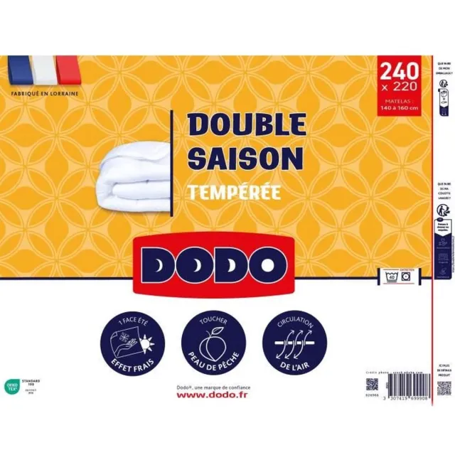Dodo Double-season – Dekbed – 220x240 – 300 g/m² Volupt’air Wit