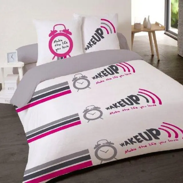 Welterusten Luxe katoen dekbedovertrek WakeUp 240x200/220 met slopen wit
