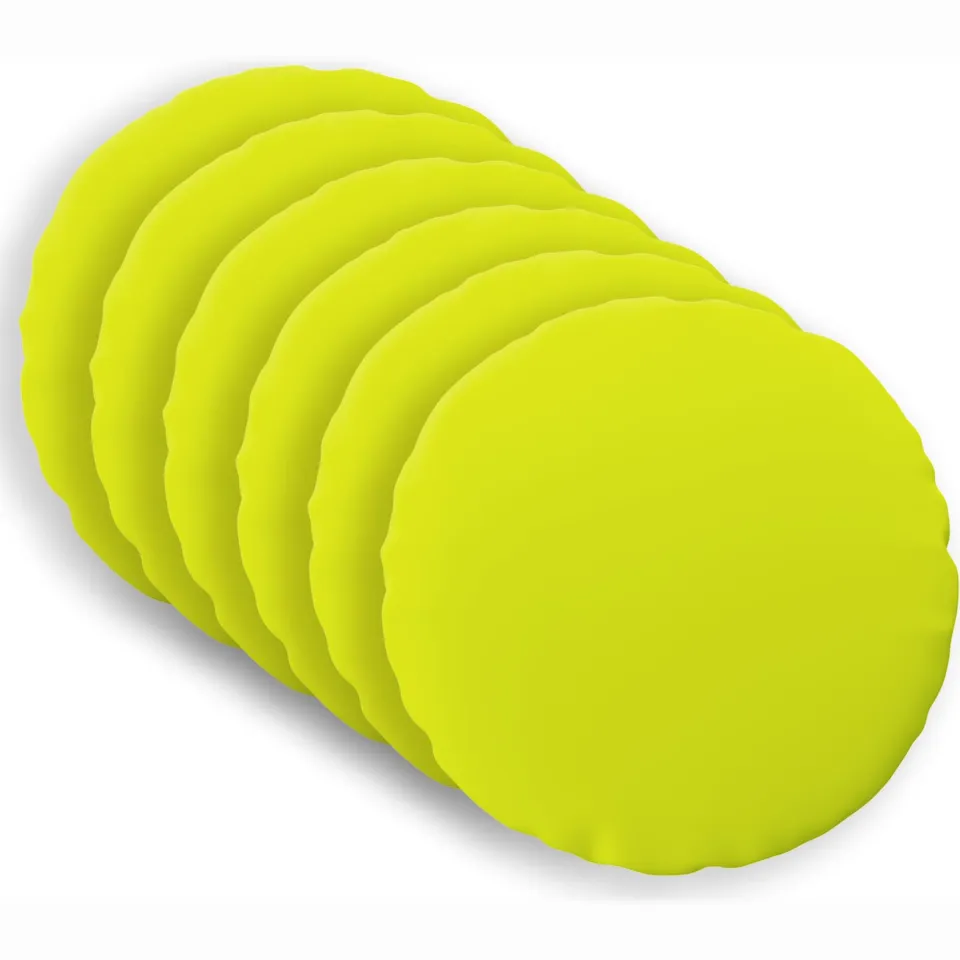 vidaXL Kussensloop 6 st HEERLEN Helder groen Dia. 60 cm Polyester