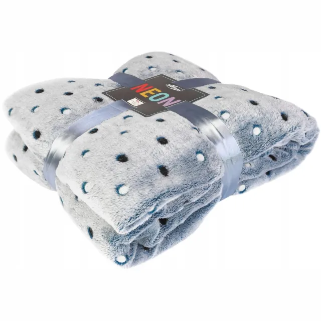 Darymex Zachte Microvezel Deken 150x200 cm - Navy Stippen