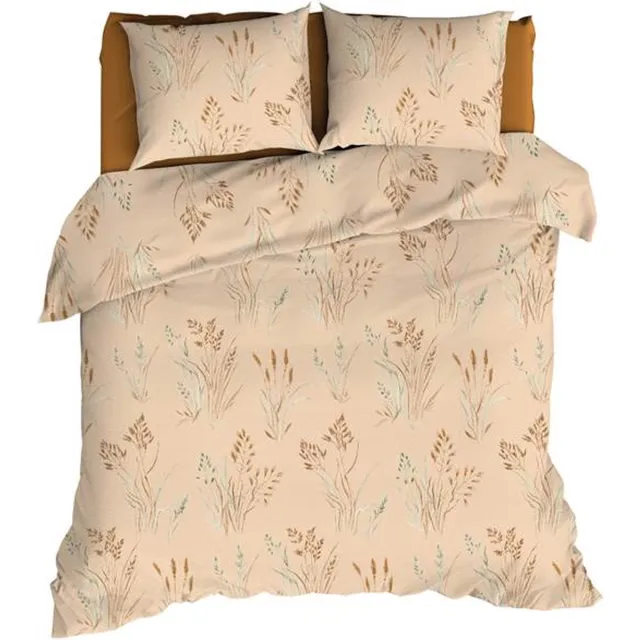 Romanette Les Alpes Dekbedovertrek - Tweepersoons - 200x200/220 cm - Peach/Terra
