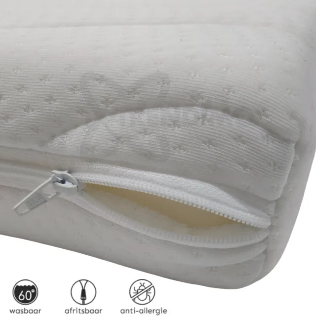 Trendimo Topper - Topdek matrashoes matrastijk 160x200 met rits 6 - 9cm kern wit