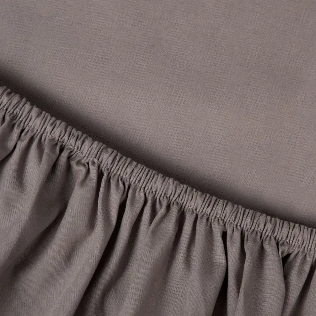 kayori Kai Topper Hoeslaken Katoen - 80-90x200cm - Taupe