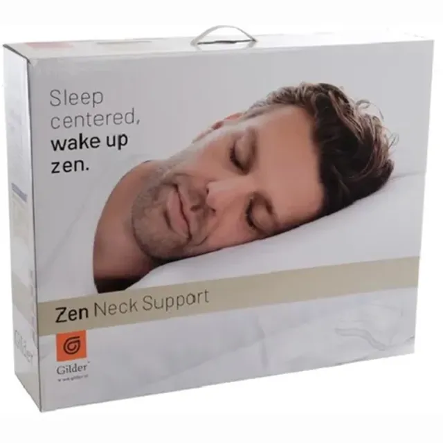 Gilder ZEN SUPPORT kussen met neksteun Firm | vulling 70% vezelbolletjes, 30% latex staafjes (Fusionfiber) | vulgewicht 950 gr. | anti-allergisch | 60x70 cm Wit