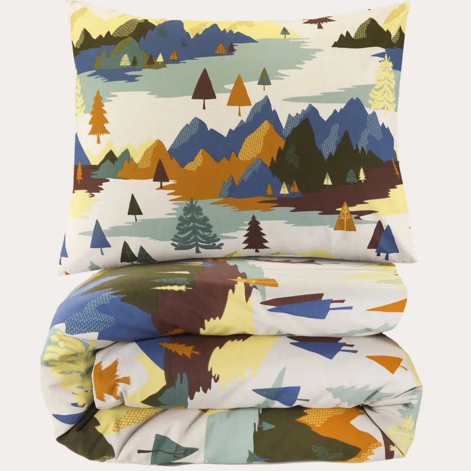 NOUS Kids katoenen dekbedovertrek 1 persoons (140x200 cm) multi, foto 2