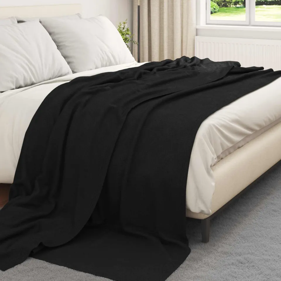 vidaXL Kleden 24 st Zwart 240 x 220 cm 17,63 kg Fleece, foto 3