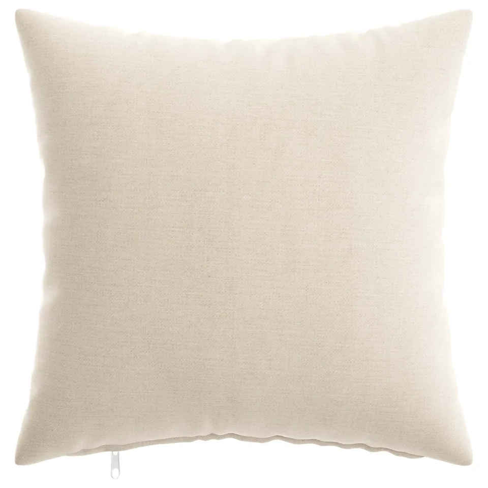 vidaXL Kussensloop 2 st HEERLEN Crèmekleurig 35 x 35 cm Chenille Stof