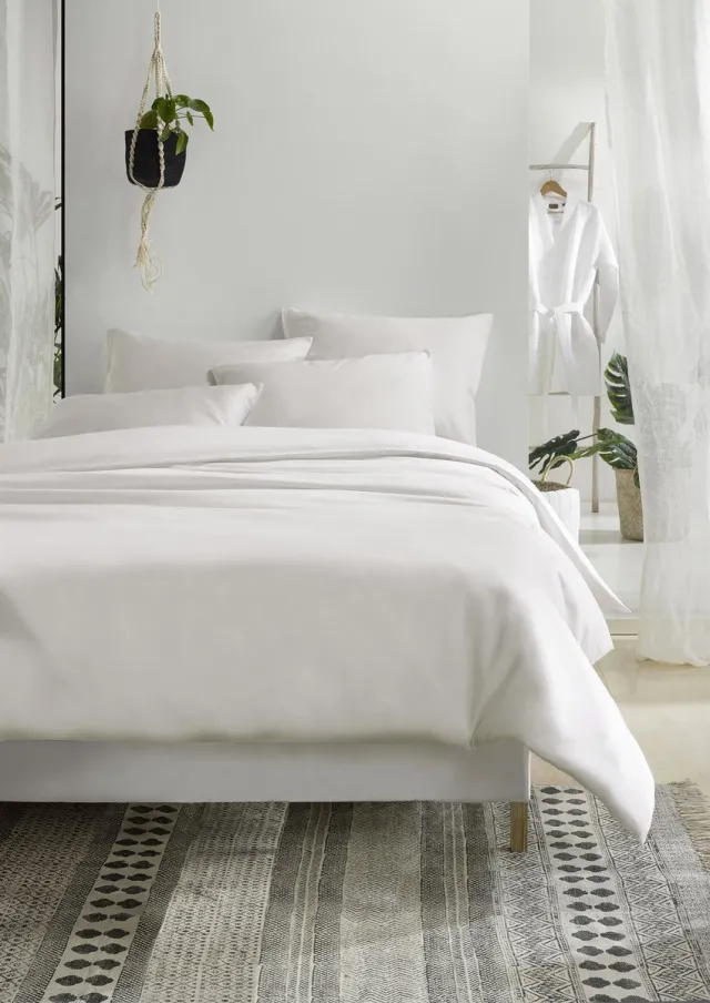 De Witte Lietaer Olivia Dekbedovertrek - Eenpersoons - 140x200/220 cm - Off-white