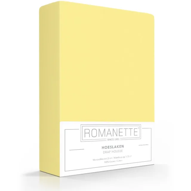 Romanette Luxe Verkoelend Hoeslaken Katoen - Geel