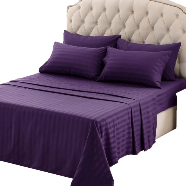Phreeze Luxe Beddengoed - Matrasbeschermer + Hoeslaken + 2x Kussensloop - Queen - Complete 4 Delige Set - Gecertificeerd Microvezel - 160 x 200 Hoeslakens - Dekbed Overtrek - Paars