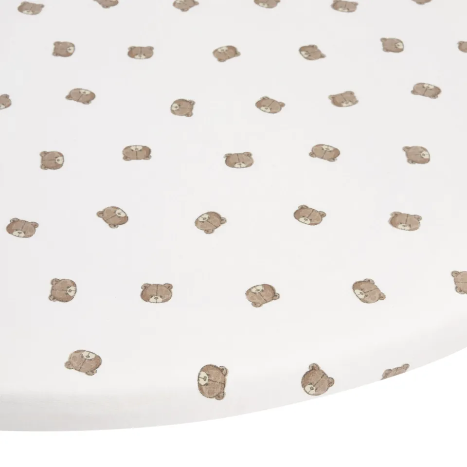 Meyco ronde katoenen boxhoeslaken met dierenprint 95 cm - meerkleurig multi, foto 6