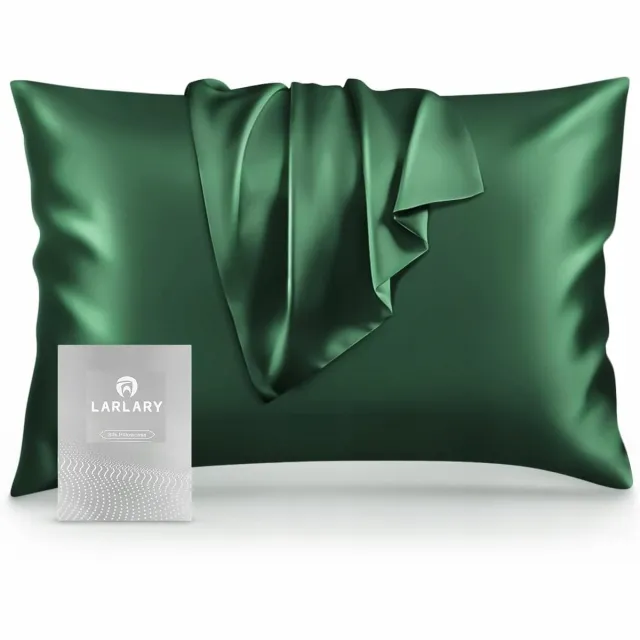 GADZETOWO24 Zijden kussensloop 50x75 cm, hypoallergeen, groen