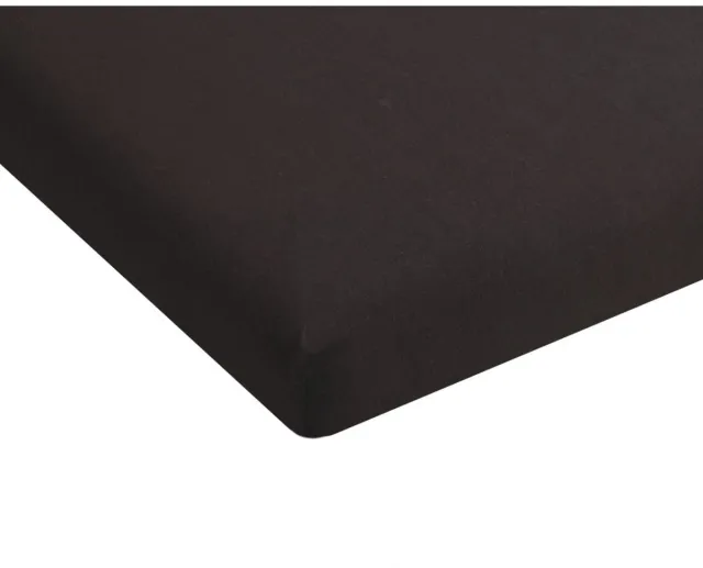 MatrasDirect Hoeslaken Jersey Katoen - Topdekmatras Zwart - 160x220 - 100% katoen - Oeko-Tex gecertificeerd