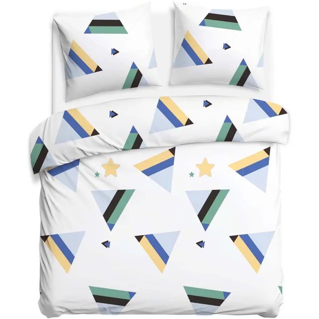 Darymex Cottonlove - Dekbedovertrek set (3-delig) - 100% Katoen - Met Ritssluiting - 160x200 cm wit
