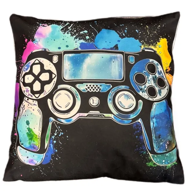 Granda Decoratieve Kussenhoes Velours 43x43 cm - Gaming Console Pad Design Multicolor
