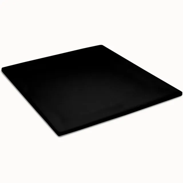 Cinderella Topper Hoeslaken - 2 Persoons - Zacht - Jersey - 180x200/210 cm - Tot 12 cm hoog - Zwart black (99)