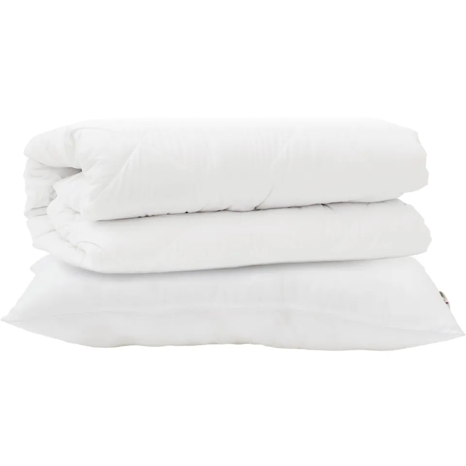 vidaXL Dekbed Set met kussen 2 st Wit Microfibre, foto 3