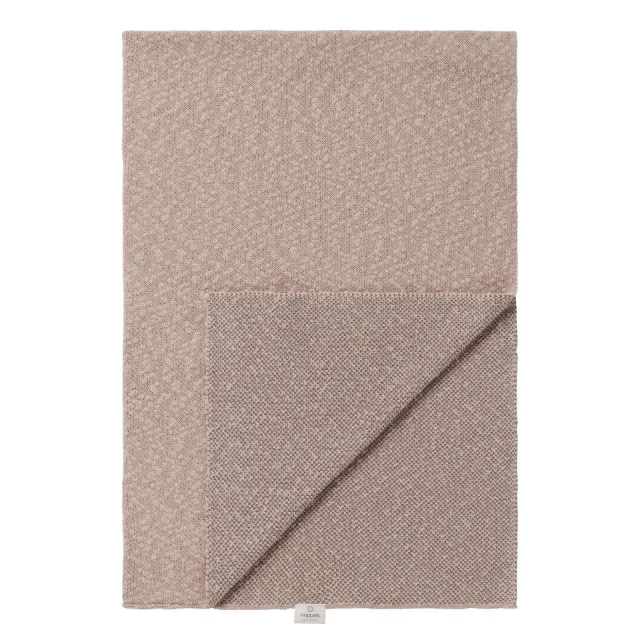 Noppies Baby Comfort melange knit ledikantdeken bruin