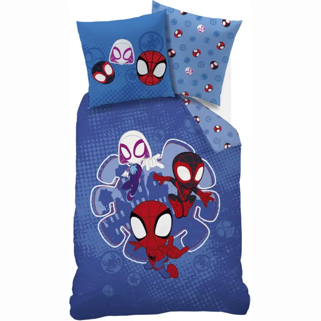 Spider-Man Dekbedovertrek Spidey Little - Katoen Blauw