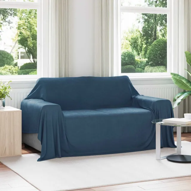 vidaXL Kleden 6 st Marineblauw 280 x 210 cm 4,74 kg Fleece, foto 2