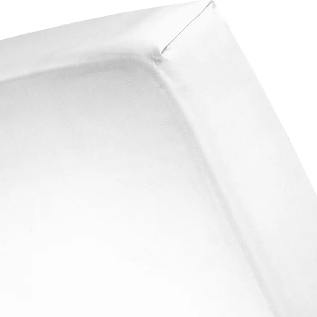 Cinderella Weekend Hoeslaken - Geschikt voor Boxspring - Katoen - 180x210 cm - tot 35 cm matrashoogte - Wit White