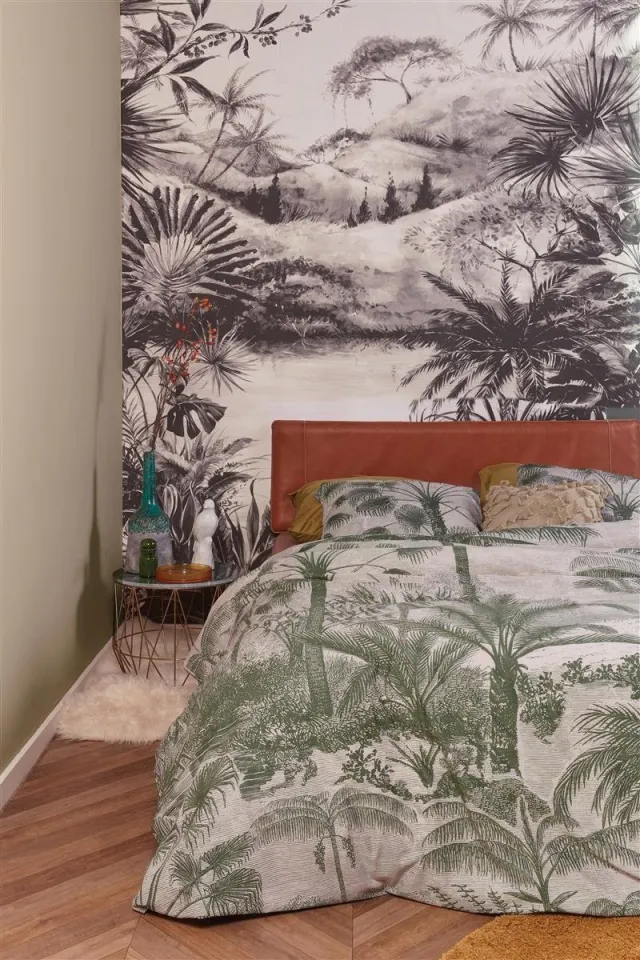 At Home by BeddingHouse Tour du Monde Dekbedovertrek - Tweepersoons - 200x200/220 cm - Zand Sand