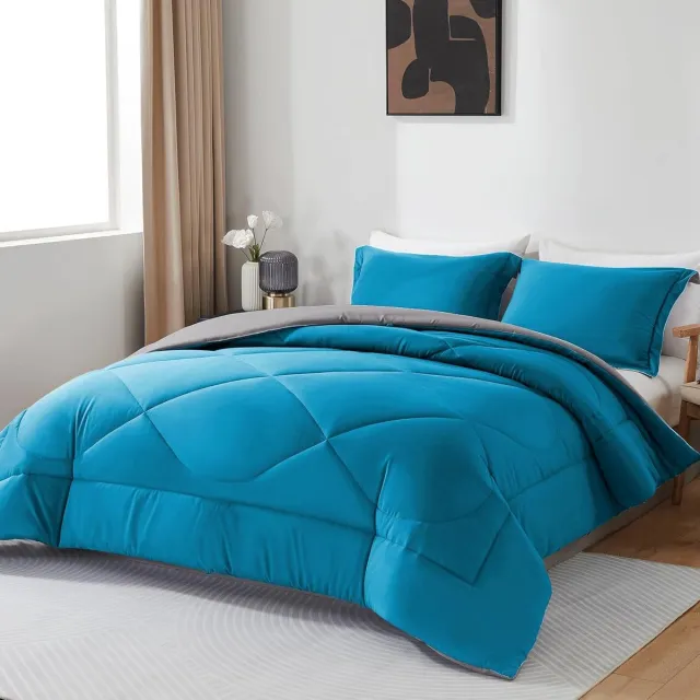 Solacis Dekbed zonder overtrek en wasbaar - Hoesloos - Dekbed - Zonder hoes - Wasbaar - Must have! blauw