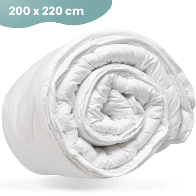 MATRAPUR Luxe 4 Seizoenen Dekbed 200 x 220 - Hotel Kwaliteit - Anti Allergie - Zomerdekbed & Winterdekbed Wit