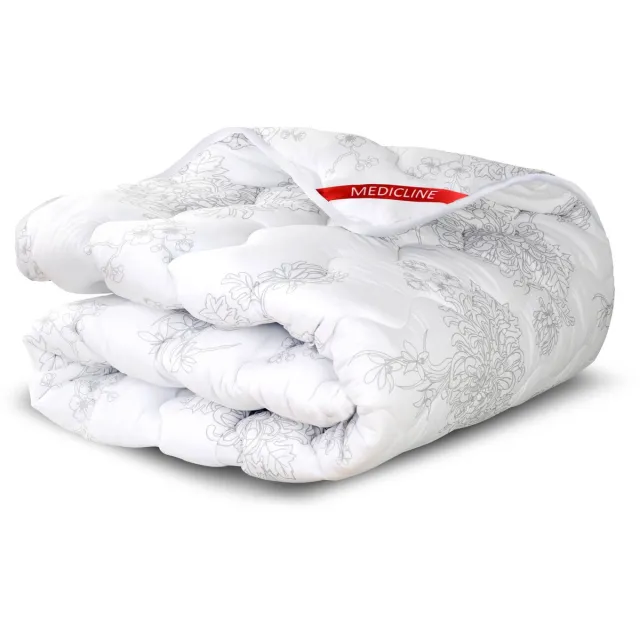Medicline Quilt 155x220 cm all-year anti-allergisch microvezel bedrukt siliconen Grijs