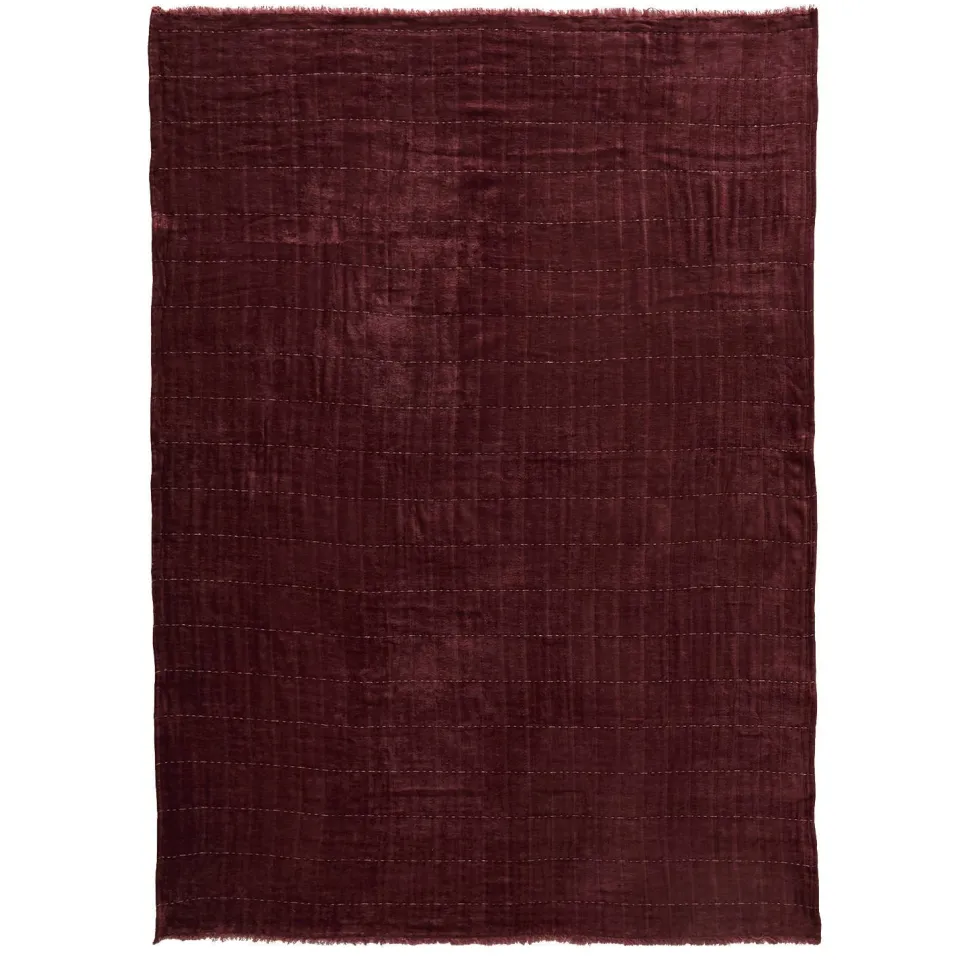 NOUS Living James plaid bordeauxrood, foto 3