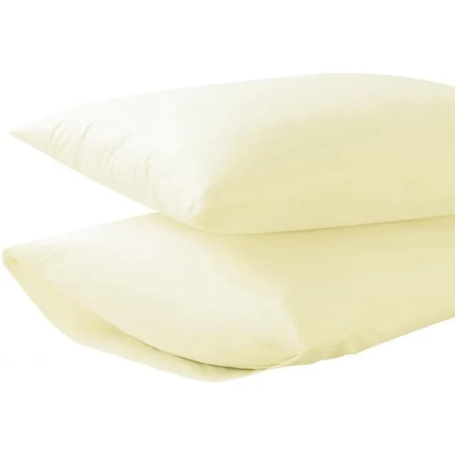 Homéé Kussenslopen 100% Katoen 60x70/17cm set van 4 stuks Ecru