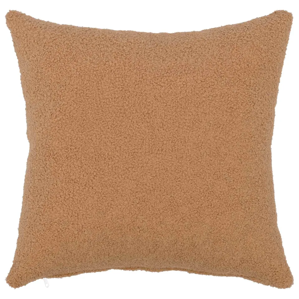 vidaXL Kussensloop 6 st HEERLEN Beige 50 x 50 cm Bouclé