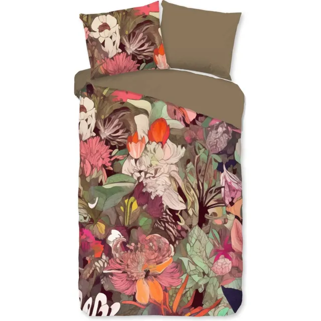 Good Morning dekbedovertrek bloemen - Multi - 100% Katoen renforce
