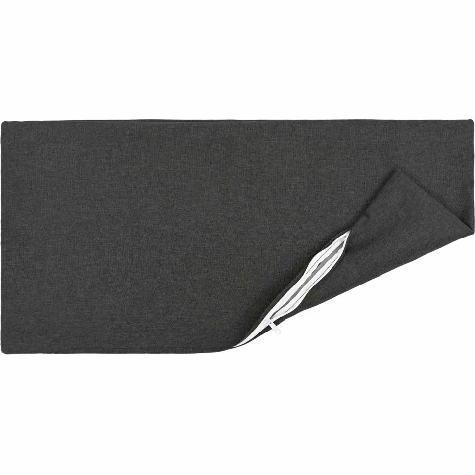 vidaXL Kussensloop 2 st HEERLEN Donkergrijs 40 x 60 cm Stof, foto 4