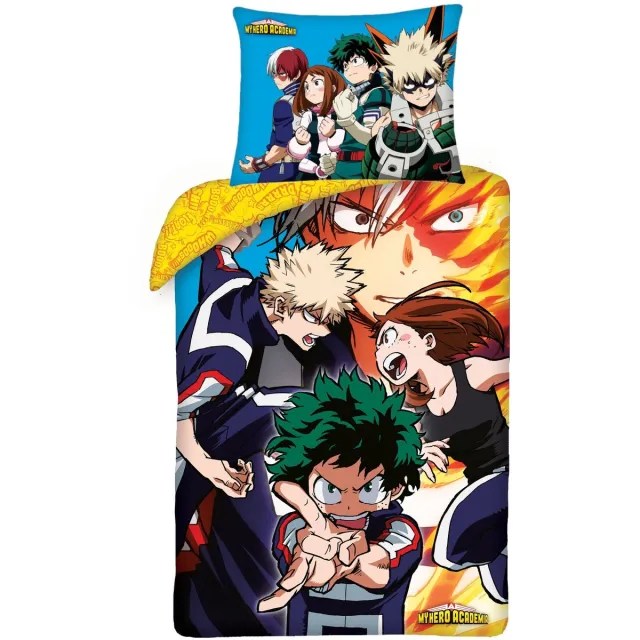 My Hero Academia Dekbedovertrek Team 140 x 200 cm Multi