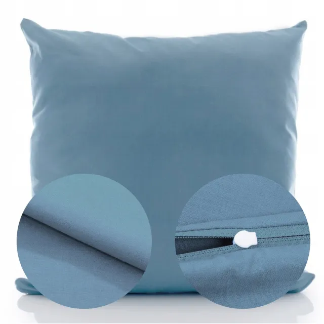LOZKOHOLICY.PL Merkloze Katoenen Kussensloop 45x45cm - Donker Turquoise