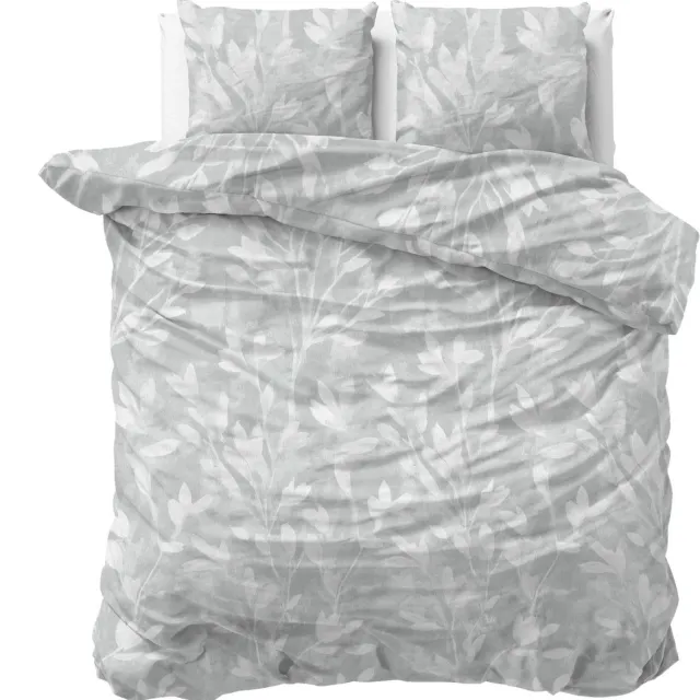 Sleeptime Sleeps Rosa Flanel Dekbedovertrek Grijs - 240x200/220 cm - Warm en Zacht