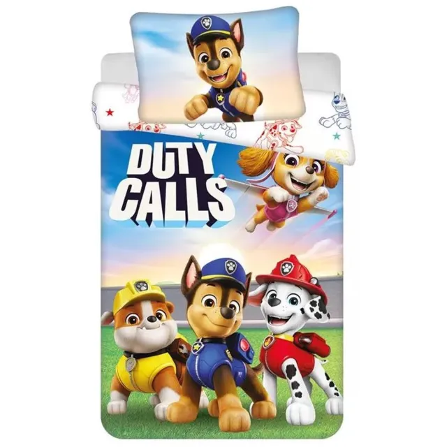 PAW Patrol dekbedovertrek Duty Calls 100 x 135 cm - 40 x 60 cm - katoen Multicolored