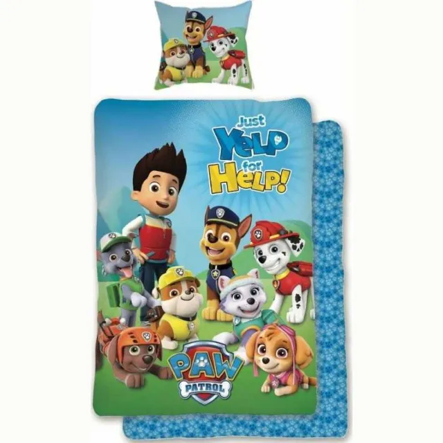 PAW Patrol Nickelodeon - Paw Patrol - Dekbedovertrek - Eenpersoons - 140x200cm - Kussensloop 63x63cm - 100% Katoen. Multi